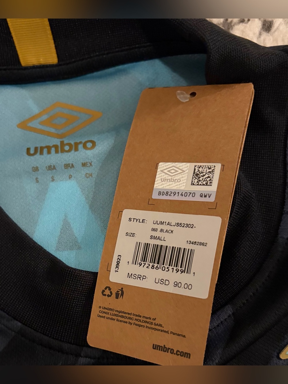 Umbro Authentic Alianza FC El Salvador 2023/2024 Soccer Jersey Men's Sz: Small - Picture 7 of 9